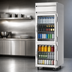 Thumbnail image #3 for Beverage-Air Horizon Series One-Section Reach-In Refrigerator with 2 Half Glass Doors, 22.28 Cu. Ft.