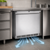 Thumbnail image #3 for Randell 32-Inch 1-Section Undercounter Freezer, 8.6 Cu. Ft., Rear-Mounted Self-Contained Refrigeration, Solid Door