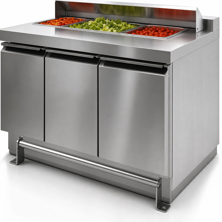 Product image #3 for Advance Tabco Push Handle Accessory for Hot/Cold Food Tables