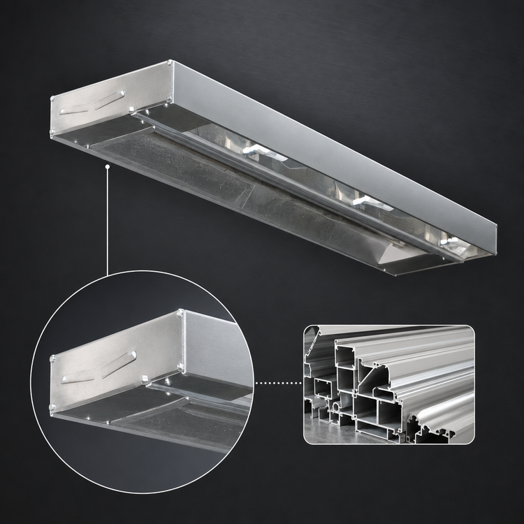 Product image #3 for Eagle RedHots 132-Inch Single Unlighted Strip Heat Lamp with Remote, 208V, Standard Watt