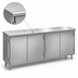 Thumbnail image #3 for Spec-Master Series Freestanding Stainless Steel Plate Cabinet with 4 Hinged Doors, 120 Inch W x 15 Inch D