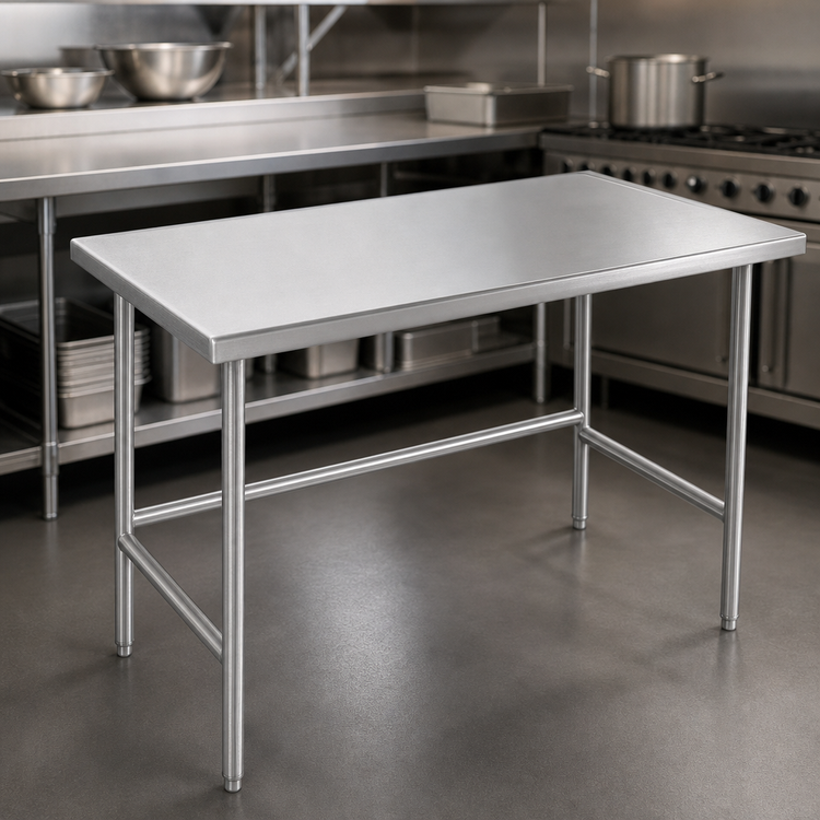 Product image #3 for Advance Tabco 30" W x 24" D 14 Gauge 304 Stainless Steel Work Table
