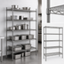 Thumbnail image #3 for Eagle Valu-Master 5-Tier Stationary Starter Wire Shelving Unit, 72W x 21D x 86H, Pewter Gray Epoxy