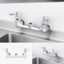 Thumbnail image #3 for T&S Brass B-0230-CCLN Wall-Mounted Swivel Sink and Pantry Mixing Faucet, 8-Inch Centers, Lever Handles, Less Nozzle