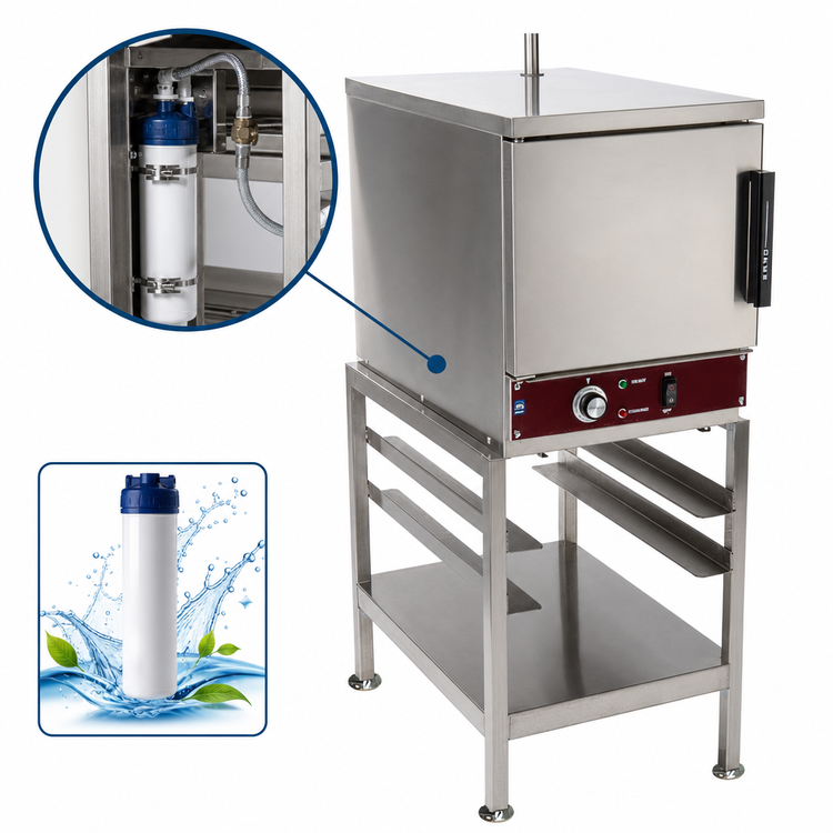 Product image #3 for Crown SXN-4 Countertop Electric Convection Steamer with 4 Full-Size Pan Capacity