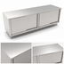 Thumbnail image #3 for John Boos 144-Inch x 24-Inch 14-Gauge Stainless Steel Cabinet Base Work Table with Sliding Doors