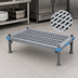 Thumbnail image #3 for Millenia Vented Top Polymer Dunnage Rack, 36 x 24 x 14 Inches, Gray