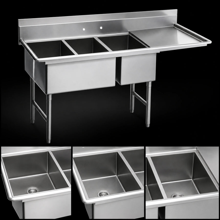 Three-Compartment Bowl Layout