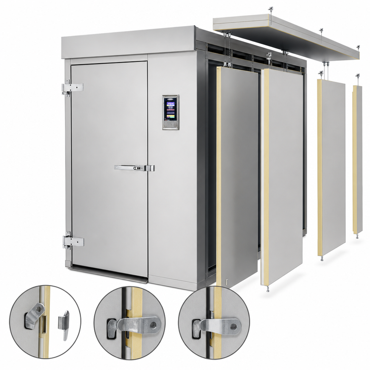Product image #3 for HURRiCHiLL Modular Roll-In Blast Chiller/Shock Freezer, Remote Refrigeration, 3-Trolley Capacity