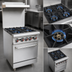 Thumbnail image #3 for Omcan 24-Inch Liquid Propane Commercial Gas Range with 4 Open Burners and Standard Oven