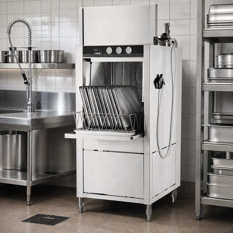 Product image #3 for Champion PP-10 Built-In Front-Load Pot and Pan Washer, Single Rack, 70 Degree Rise, Booster Heater