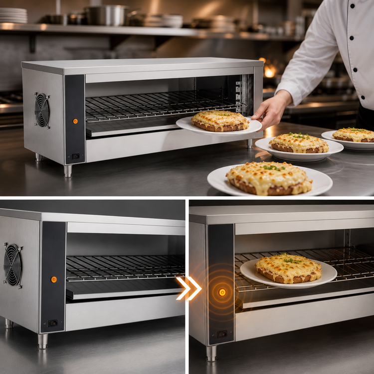 Product image #3 for Vollrath 35-Inch Countertop Plate-Activated Cheese Melter/Finishing Oven, 208V