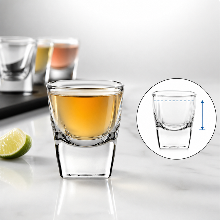 Product image #3 for Ocean Plaza 2 oz Clear Glass Shot Glass, 72/Case