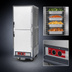 Thumbnail image #3 for Metro C5 3 Series Full-Height Mobile Heated Holding Cabinet with Gray Insulation Armour, Dutch Insulated Aluminum Doors, and Fixed Wire Slides