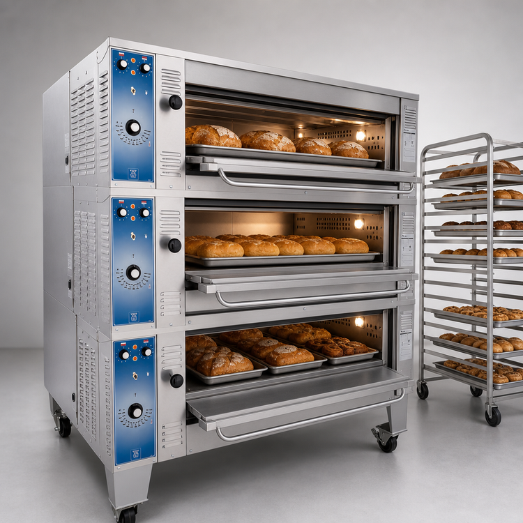 Product image #3 for Bakers Pride Super Deck Series Triple-Deck Electric Bake Deck Oven, 55-Inch Wide, 38 x 36 Inch Decks