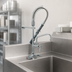 Thumbnail image #3 for T&S Brass Mini Pre-Rinse Unit, Single-Hole Deck Mount, 8-Inch Add-On Nozzle, Low-Flow Spray Valve, Vacuum Breaker