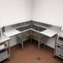 Thumbnail image #3 for BK Resources Corner 3-Compartment Soiled Dishtable with 10-Inch Backsplash