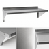 Thumbnail image #3 for BK Resources Premium T-304 Stainless Steel Wall-Mounted Shelf, 36 x 16 Inches