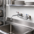 Thumbnail image #3 for T&S Brass Double Pantry Wall-Mount Mixing Faucet with 12-Inch Swing Nozzle, 8-Inch Centers