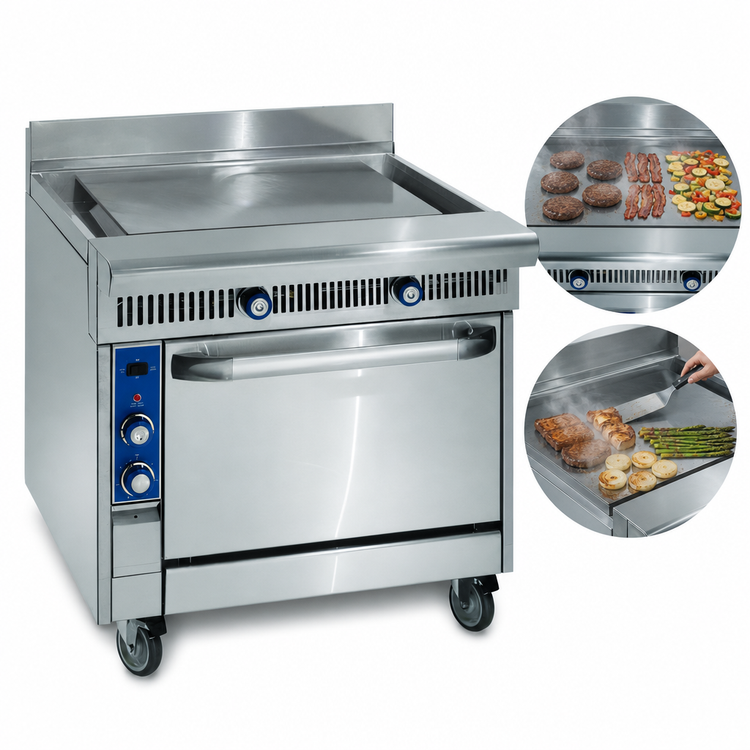 Product image #3 for Imperial Spec Series 36-Inch Gas Heavy Duty Range with Plancha Top and Standard Oven