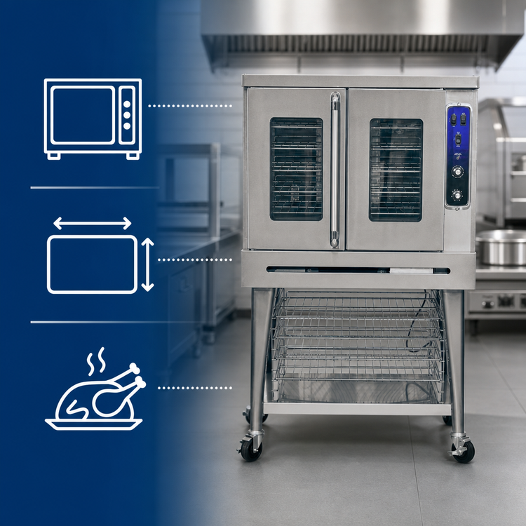 Product image #3 for Imperial PCVG-1 Full-Size Single-Deck Gas Convection Oven with Manual Controls