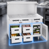 Thumbnail image #3 for Garland Arctic Fire 85-Inch Three-Section Refrigerator Base with 6 Self-Closing Drawers, Remote Refrigeration