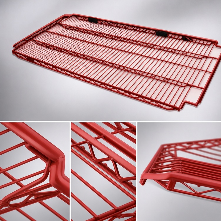 Product image #3 for Eagle Add-A-Shelf Adjustable Wire Shelf, 60 x 24 Inch, Red Epoxy Finish, 300 lb. Capacity