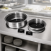 Thumbnail image #3 for CookTek SinAqua Round Drop-In Waterless Induction Buffet Warmer / Hot Food Dry Well, 11.25-Inch, 650W, 208-240V