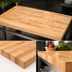 Thumbnail image #3 for John Boos 108-Inch x 42-Inch x 2-1/4-Inch Edge Grain Northern Hard Rock Maple Work Table Top with Penetrating Oil Finish