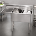 Thumbnail image #3 for Advance Tabco Special Value Series 2-Compartment Fabricated Sink with 24-Inch Left-Hand Drainboard