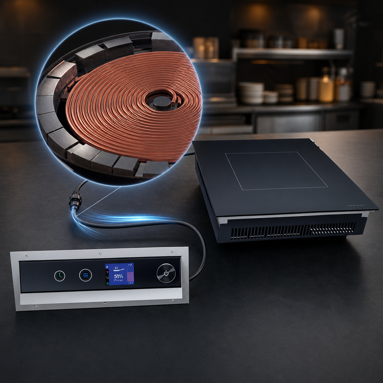Product image #3 for Hatco Rapide Cuisine Drop-In Countertop Induction Range, Single Burner, 1800W, 120V