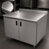 Thumbnail image #3 for Advance Tabco Enclosed Work Table with Cabinet Base and Hinged Doors, 108