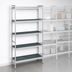 Thumbnail image #3 for Fermostock 5-Tier Starter Polymer Shelving Unit, 38 in. W x 18 in. D x 83 in. H