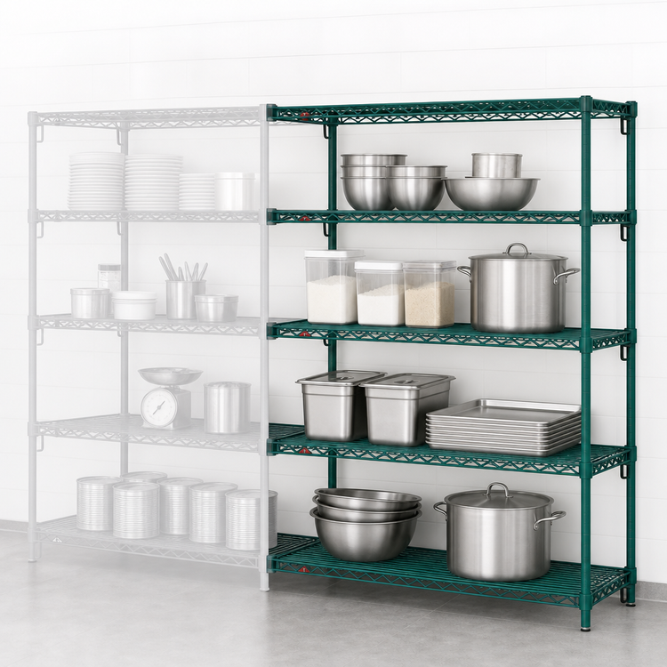 Product image #4 for Metro Super Erecta Super Adjustable Metroseal 3 4-Shelf Add-On Wire Shelving Unit
