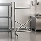 Thumbnail image #3 for Metro SmartLever SM763072-ADD Cantilevered Steel Shelving Add-On Kit, 72"W x 30"D Shelves, 76-3/8"H, Epoxy-Coated, NSF