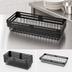 Thumbnail image #4 for American Metalcraft Rectangular Nestable Black Metal Serving Basket, 15 x 6 Inches