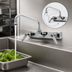 Thumbnail image #3 for T&S Brass B-1115-M 4-Inch Center Commercial Workboard Faucet with 6-Inch Swing Nozzle