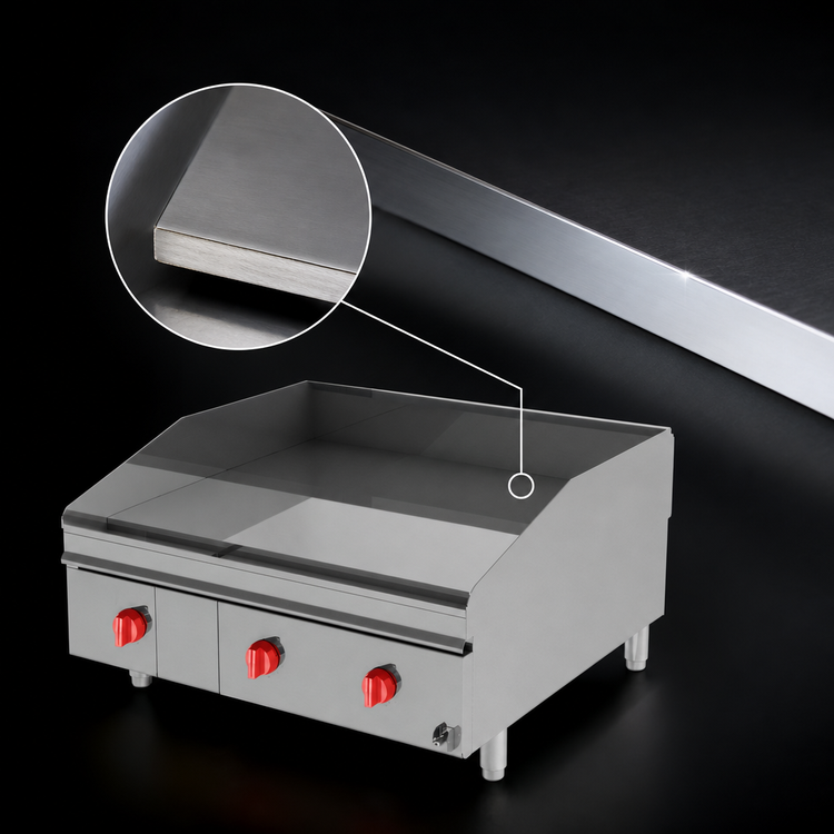 Product image #4 for Lang LG Series 60-Inch Electric Countertop Heavy Duty Griddle with 1-Inch Chrome Plate