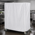 Thumbnail image #3 for Metro Waterproof White Vinyl-Nylon Cart Cover for 48 x 18 x 62 Inch Queen Mary and Banquet Cart