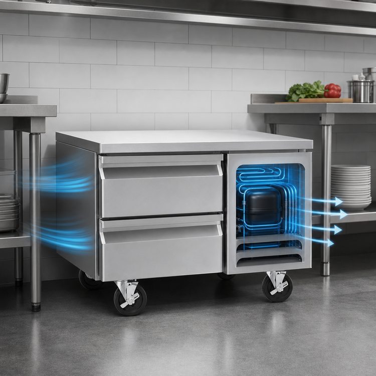 Product image #3 for Southbend Platinum 32-Inch Low-Height Self-Contained Freezer Base with 2 Self-Closing Drawers