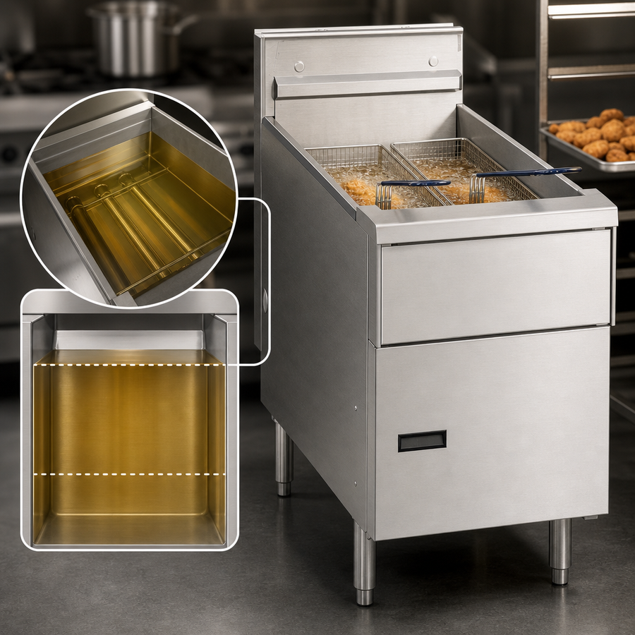 70-90 lb. Oil Capacity