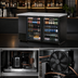 Thumbnail image #3 for True 2-Section Glass Door Back Bar Cooler, 58-7/8 Inch Wide, Stainless Steel Top