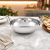Thumbnail image #4 for American Metalcraft 18 oz. Stainless Steel Mirror Finish Balti Dish with Handles