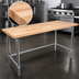 Thumbnail image #3 for John Boos SNB09 Wood Top Work Table with Stainless Steel Base, 60 x 30 Inches