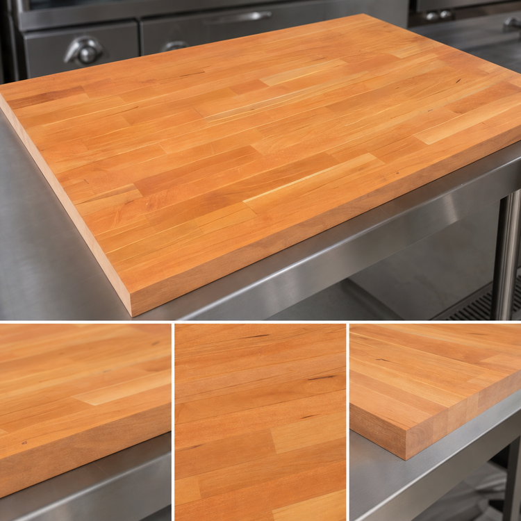 Product image #3 for Boos Block American Cherry Edge Grain Kitchen Countertop with Varnique Finish, 96 x 42 x 1-1/2 Inches