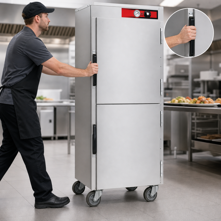 Product image #4 for Vulcan VBP7ES Mobile Heated Holding/Transport Cabinet, Institutional Series, 7 Sheet Pan / 14 Hotel Pan Capacity