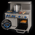 Thumbnail image #3 for Comstock-Castle 48-Inch Gas Range with 4 Star Burners, 24-Inch Griddle, and 2 Space-Saver Ovens