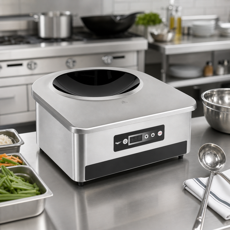 Product image #3 for Vollrath Countertop Induction Wok Range, 208-240V, 3-3.5 kW, Stainless Steel