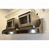 Thumbnail image #3 for Advance Tabco 48-Inch Wall-Mounted Stainless Steel Shelf with 16-Inch Backsplash and Partitioned Undershelf