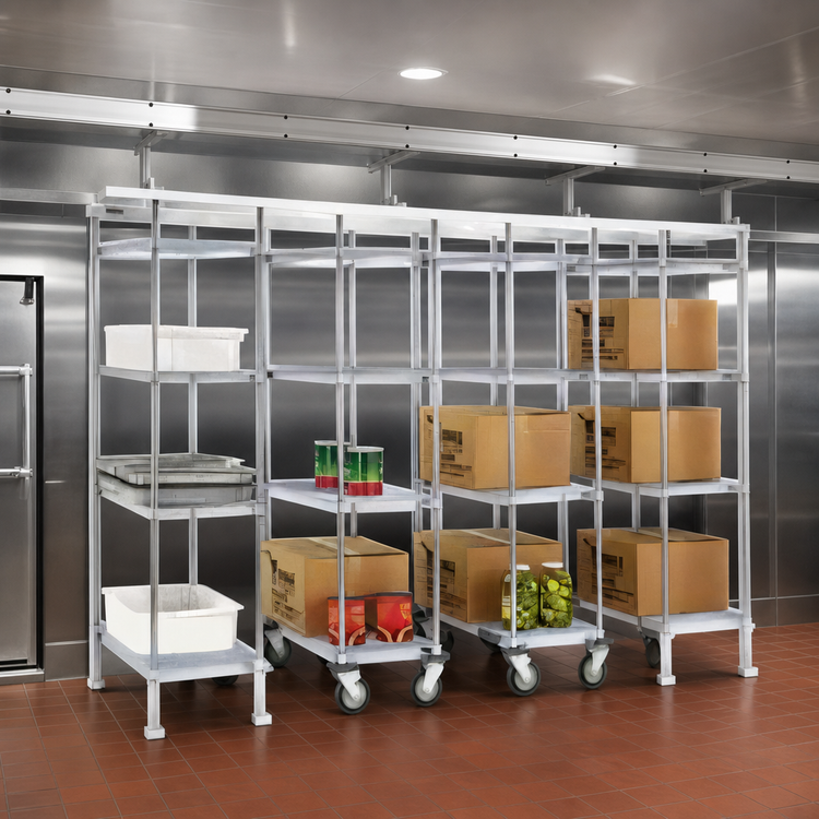 Product image #3 for Eagle Group Master Trak 13 Ft. Overhead Track Kit for High-Density Storage